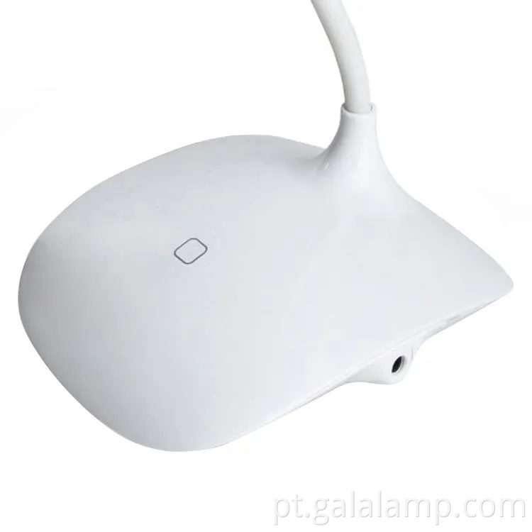 Lâmpada de mesa de controle de controle de toque ajustável com proteção ocular